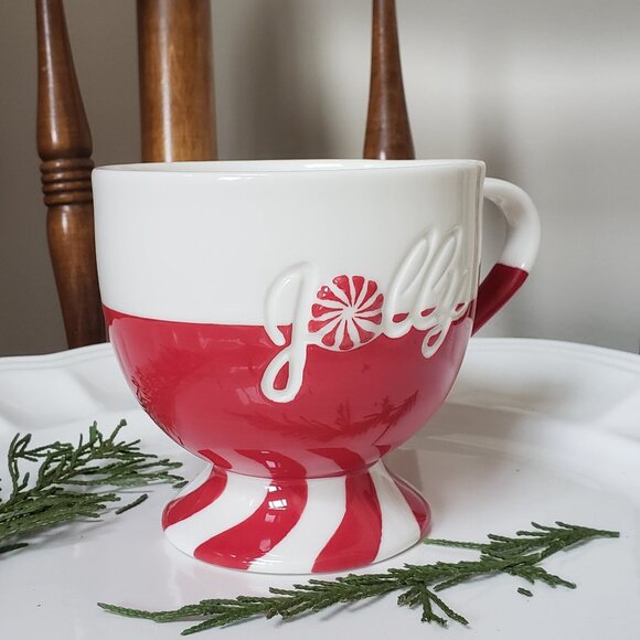 Jolly Red and White Starbucks Christmas Mug - Picture 5 of 7